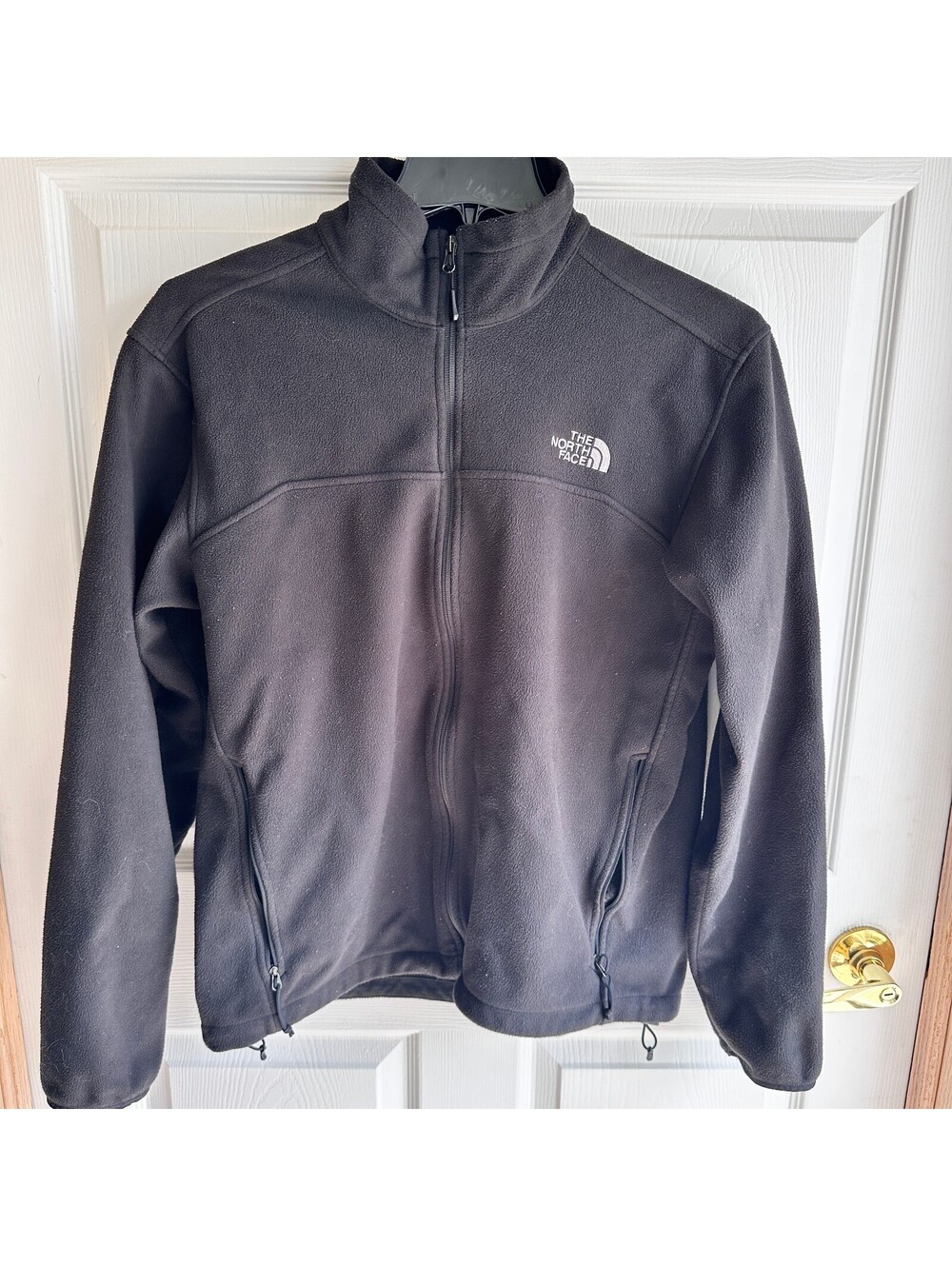The North Face Men's Large Black Polyester Fleece Jacket